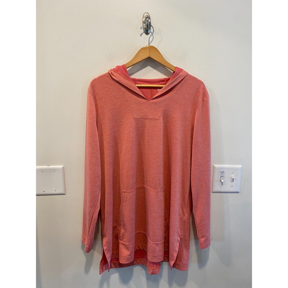 Duluth Trading Co Womens Armachillo Cooling Hoodie Lightweight Coral Women's XL